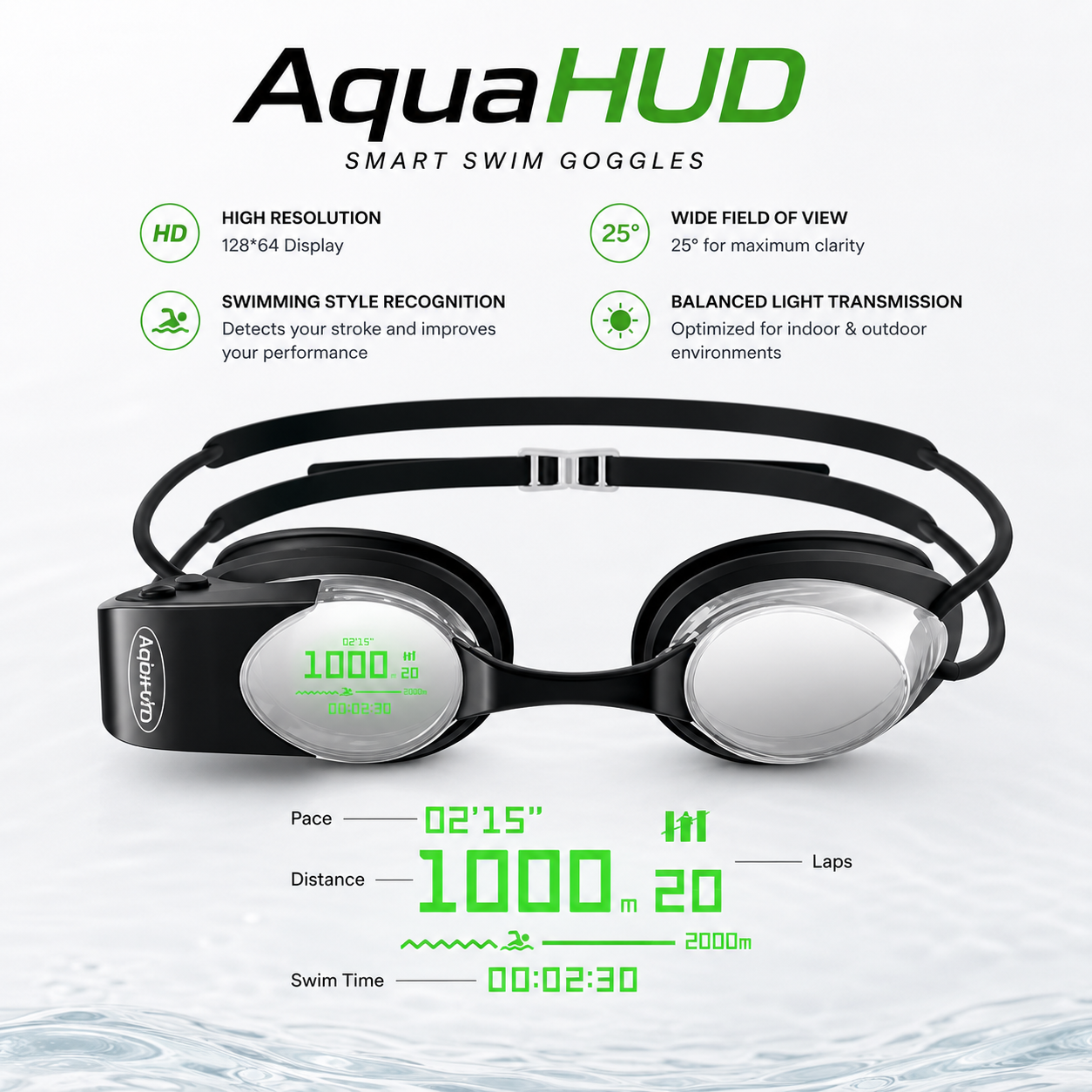 AquaHUD SMART Swimming Goggles