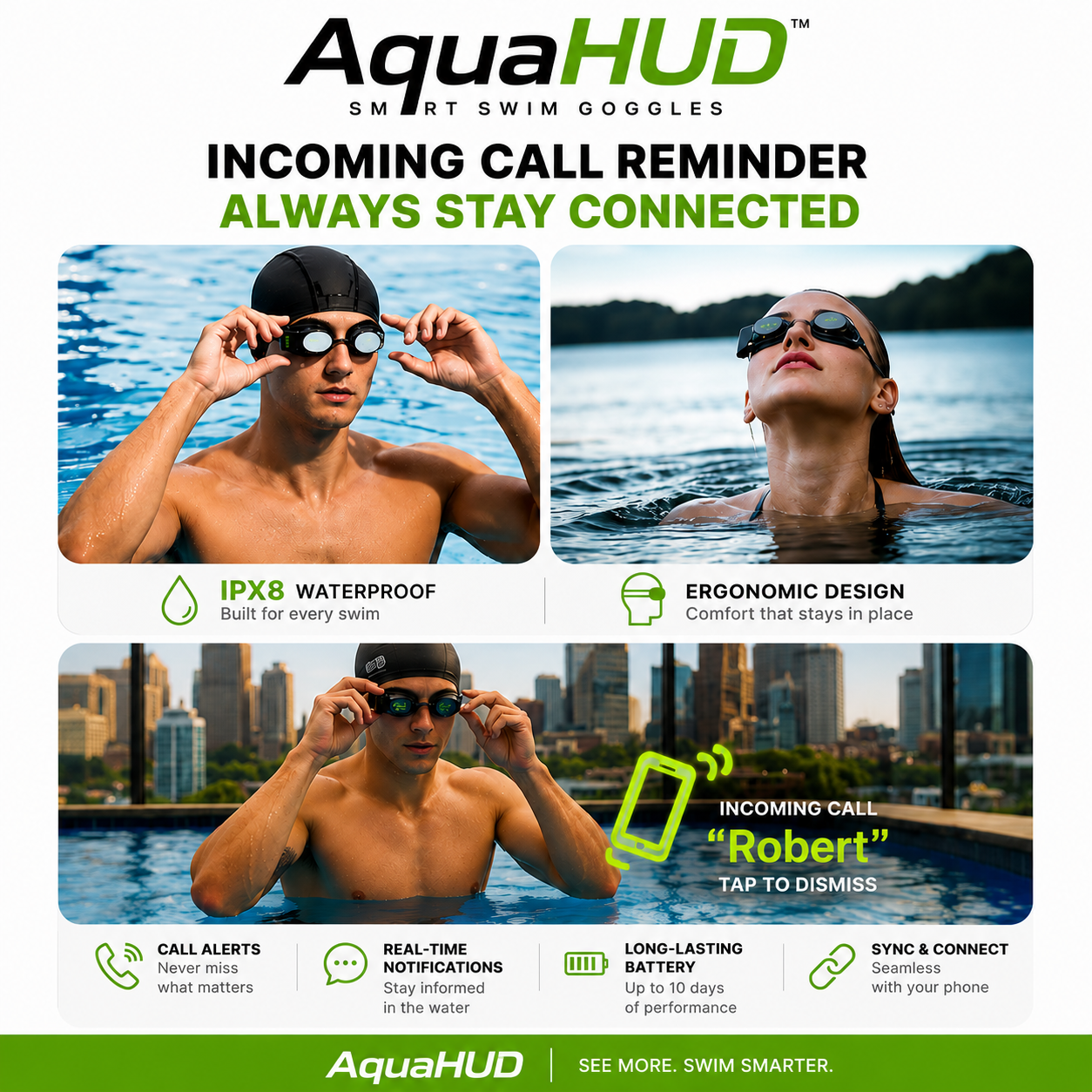 AquaHUD SMART Swimming Goggles